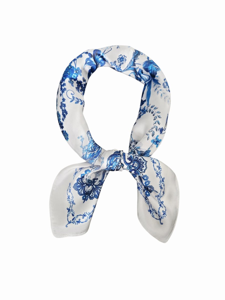 2 Pack Nautische Vierkante Olaof Sjaal Rood Wit En Blauw Olaof Sjaal Geïmiteerde Zijden Matroos Nek Sjaal Voor Vrouwen Dames Stewardess, Ongeveer 50 X 50 Cm / 19.69 | BE