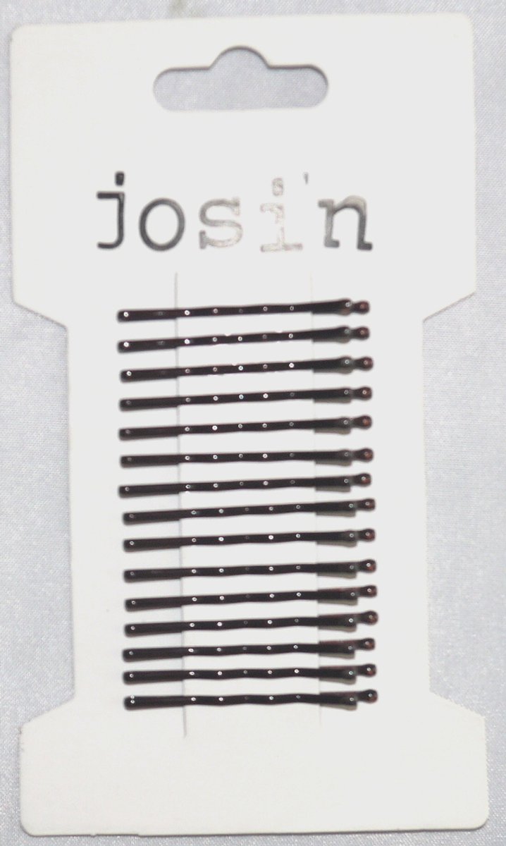 Josin Bruin haarschuifspeldjes 3,5 cm lang. 15 stuks