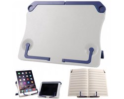 1 stuk – Bureaumuziekstandaard – Draagbare muziekstandaard – Pianomuziekstandaard – Receptenstandaard – Mini bureauboekenplank – Wit – 20,7 x 16,3 cm – Geschikt voor bladmuziek, recepten en tablets