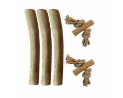 Boris & Lotje Puppypakket - Natuurlijk kauwen en spelen - Honden speelgoed - Kauwbotten hond - puppy speelgoed - Startersbox puppy - XS, Pups van 3–6 kg