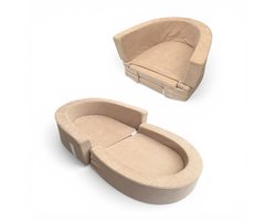 Liefjes & Co Campingbedje / Sofa Opklapbaar Beige