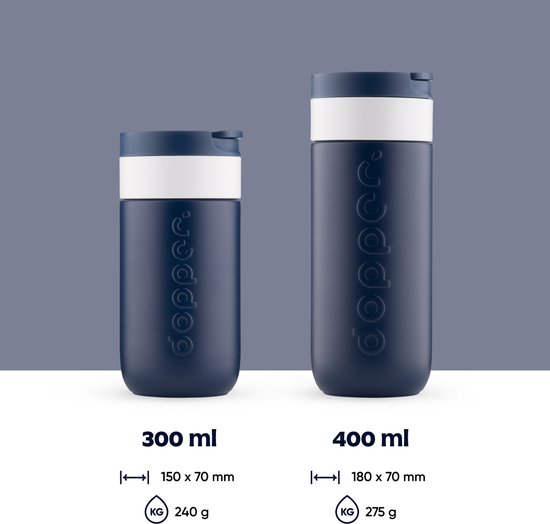 Dopper Travel Mug Thermosbeker - 400 ml - Breaker Blue — afbeelding 5