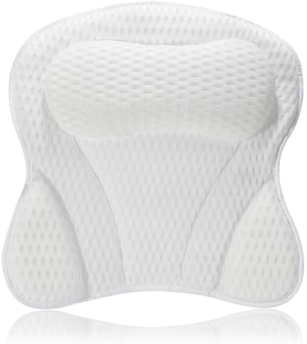 Badkussen van traagschuim met zuignappen - Ergonomische hoofd- en rugsteun voor in bad