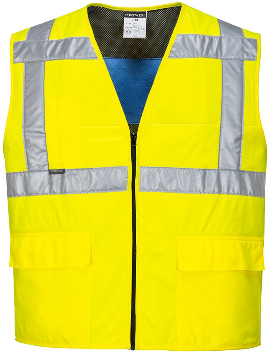 Koelvest geel L/XL