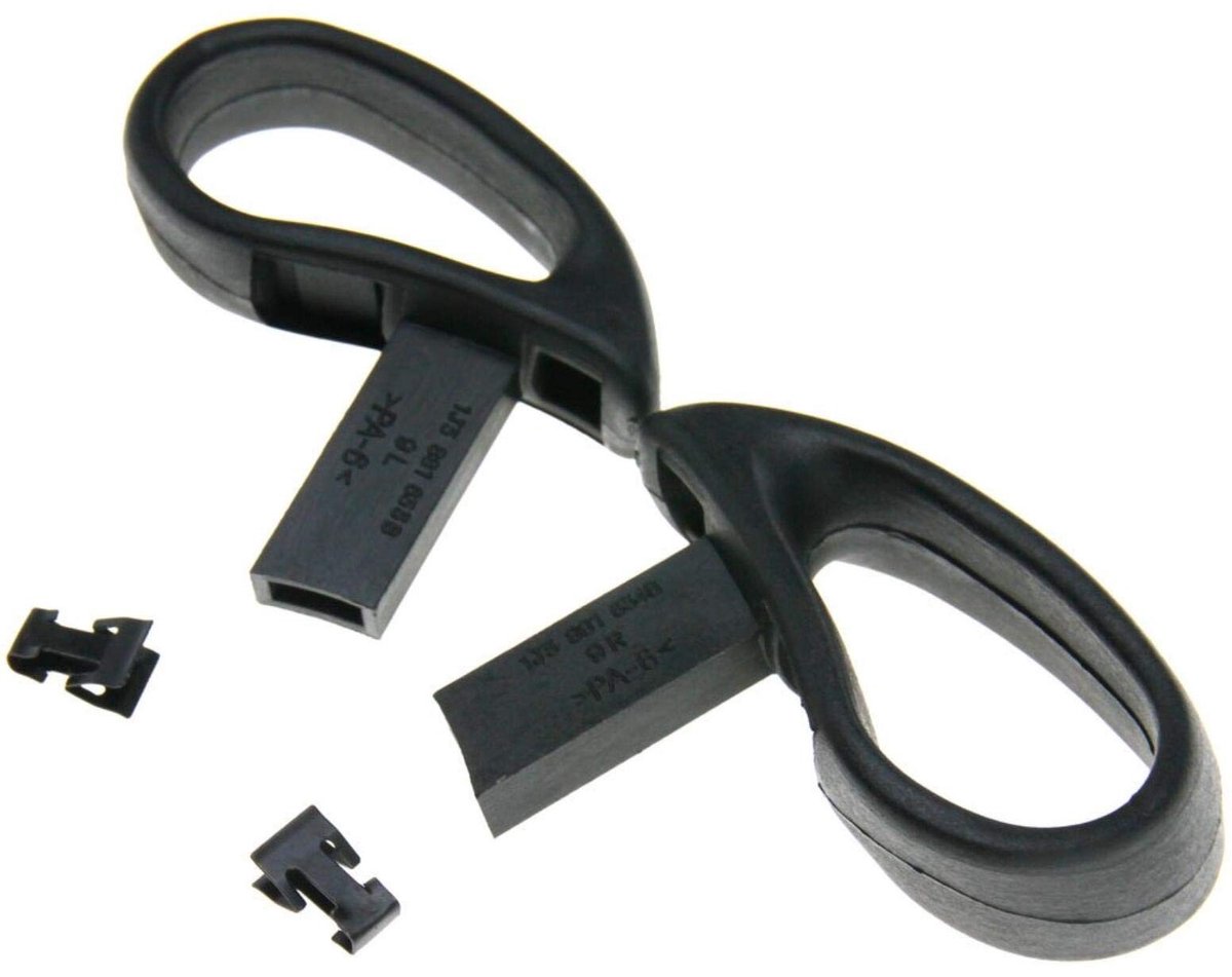 Handle seat adjustment lever links en rechts zwart | Geschikt voor VW Golf Polo Lupo Bora MK4