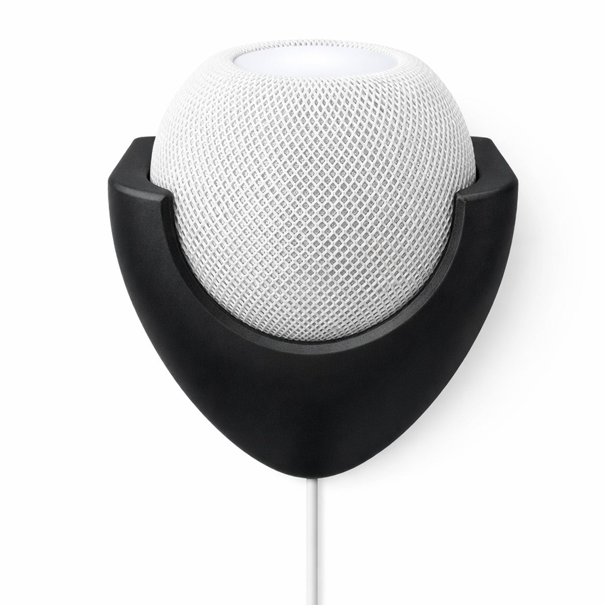 Apple HomePod Mini muurbeugel zwart – wandhouder speaker – slimme speaker houder – wall mount Apple HomePod Mini – strak design – kabelmanagement – ruimtebesparend – accessoires HomePod Mini – wandmontage houder