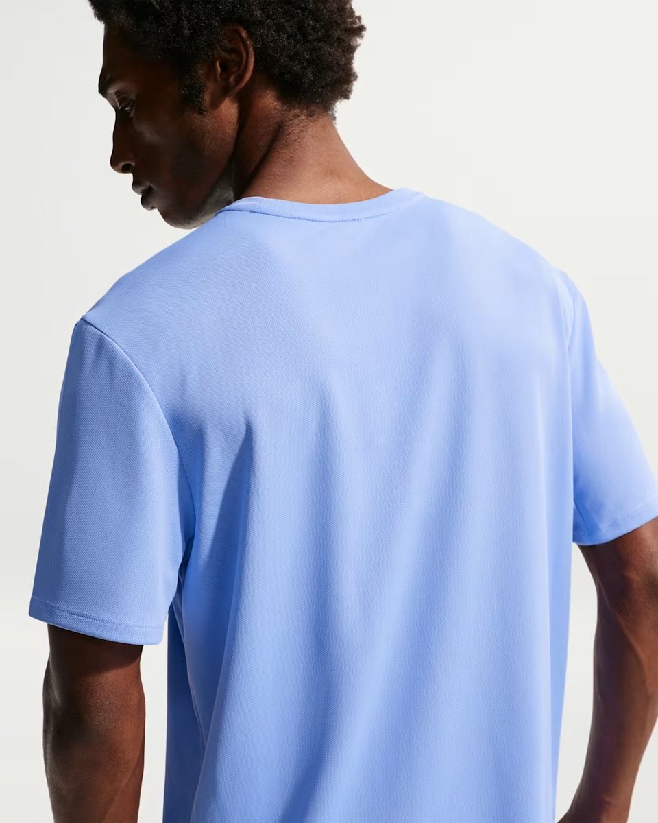 Miler men’s dri-fit uv short-s Hardloop t-shirt korte mouw zomer heren Blauw
