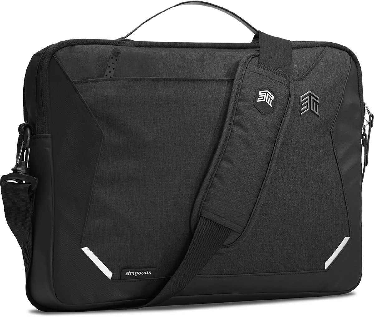 STM Myth laptop brief - geschikt voor MacBook 15 & 16 inch - extra bescherming - zwart