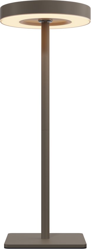 Nook - Oplaadbare tafellamp - Taupe - Draadloos - LED & 3 lichtstanden - Bureaulamp of nachtlampje