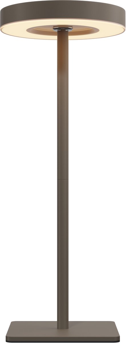 Nook - Oplaadbare tafellamp - Taupe - Draadloos - LED & 3 lichtstanden - Bureaulamp of nachtlampje