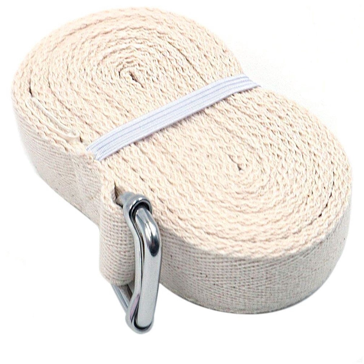 Allecto - Yoga Strap - Stretching - Verstelbare D-Ring Gesp - Beige - Yoga Band - Geschikt voor Flexibiliteit - Kleur Beige