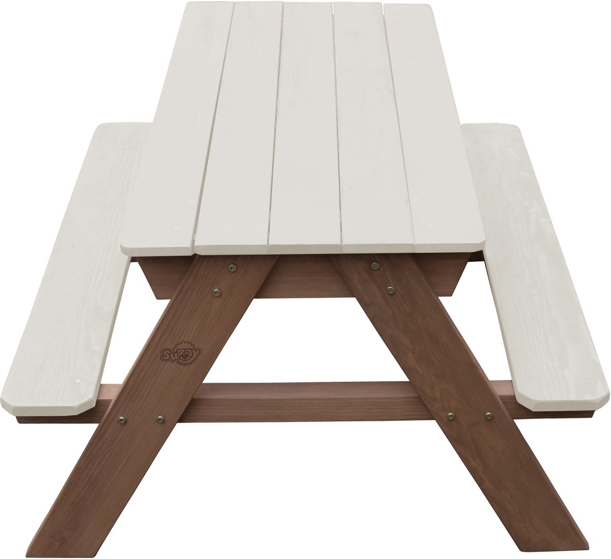 Sunny Dave Zand & Water Picknicktafel in Beige voor kinderen - Multifunctionele Picknick tafel met 2 uitneembare kunststof bakken - FSC hout — afbeelding 2