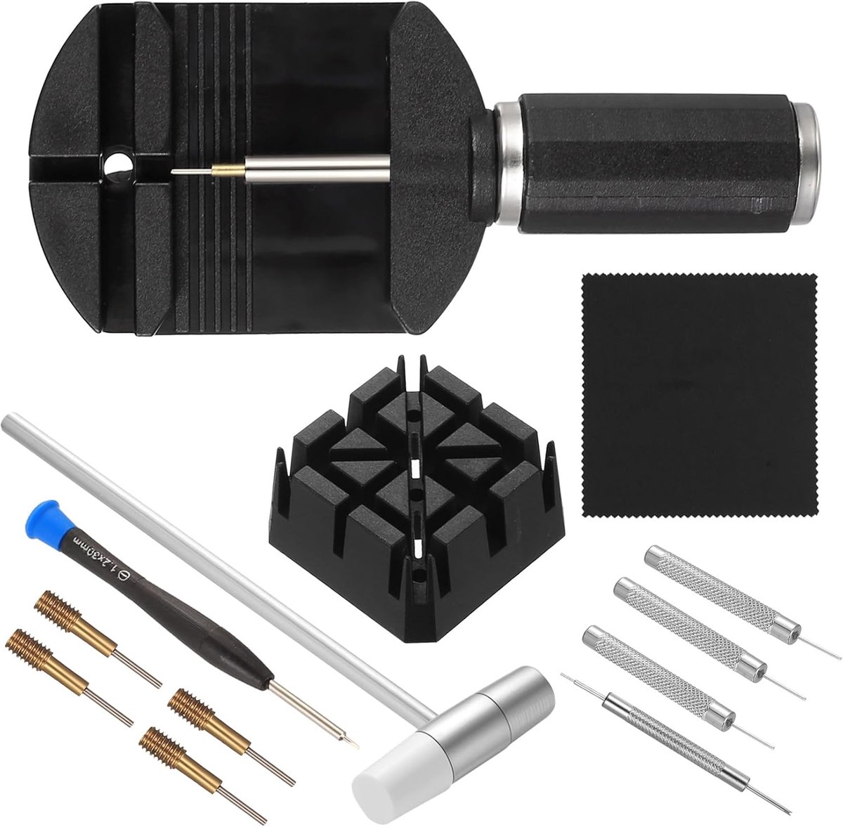 11pcs Horloge Gereedschap Set - Horloge Band Tools - Horlogemaker Gereedschap Set - Horloge Reparatie Kits - Pens - Veerpennen Tools - Horloge Gulators - Horloge Pinnen