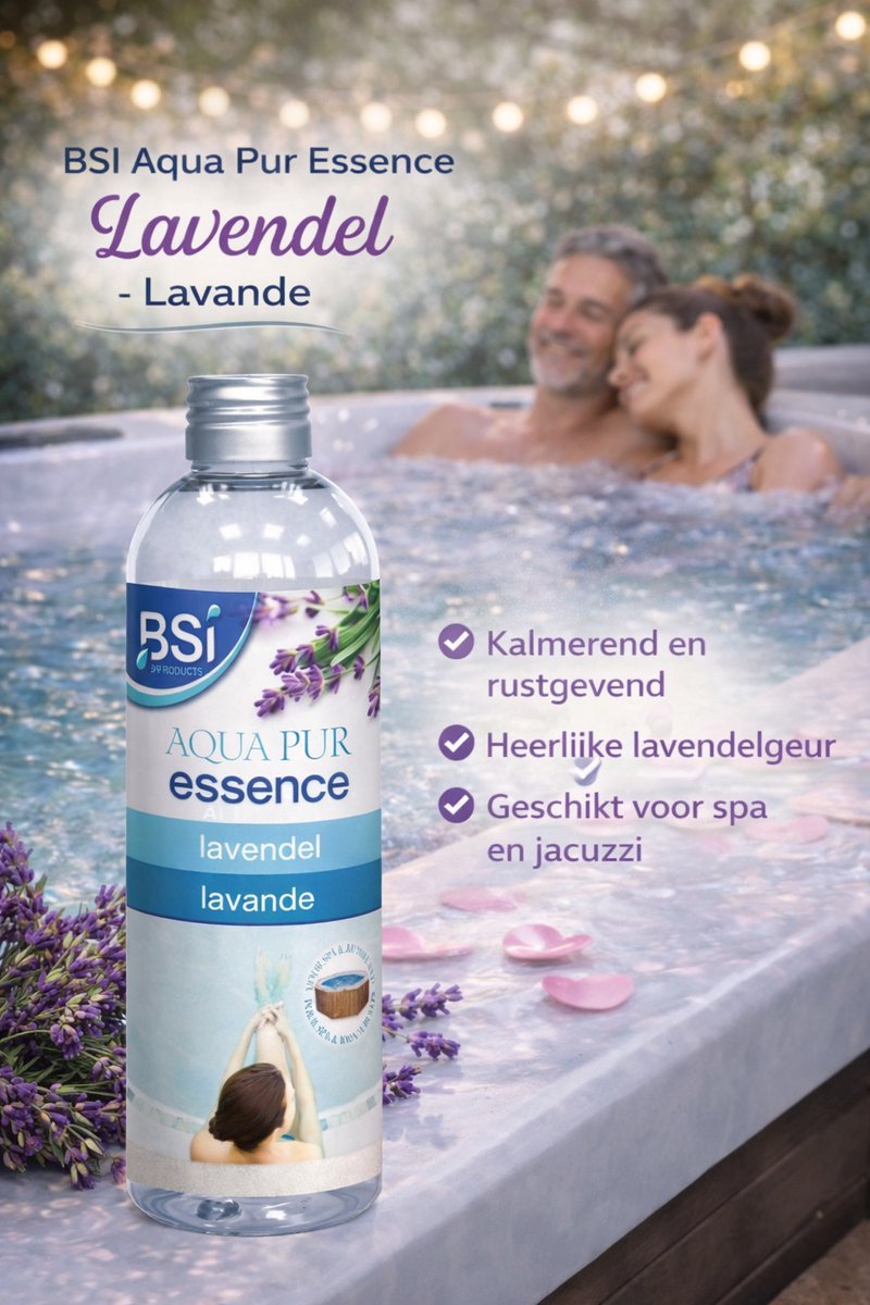BSI - Aqua Pur Essence Lavendel - Spa - Geuressence voor in uw Spa of Bubbelbad - 250 ml