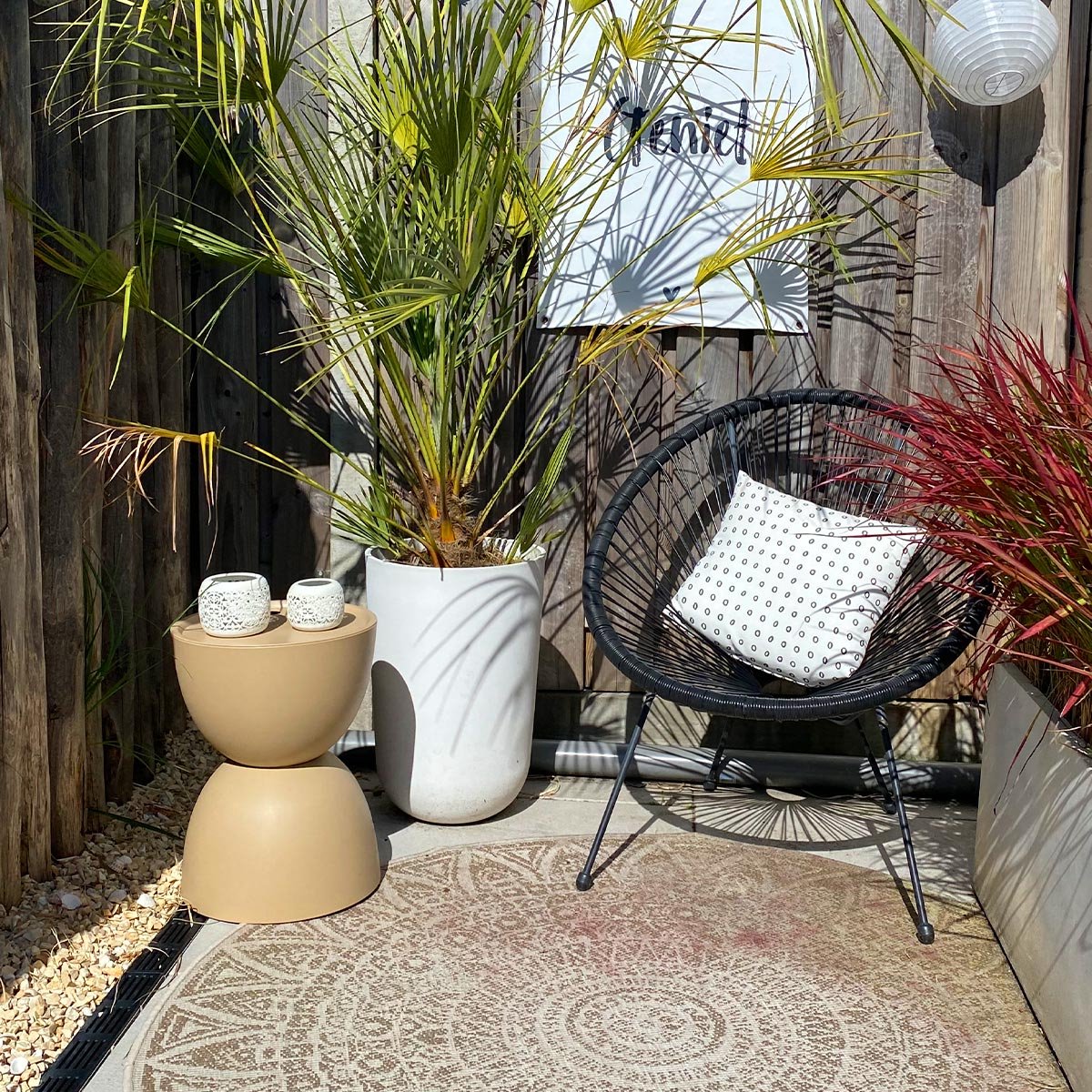 Kick bijzettafel Tess - beige OUTDOOR thumbnail 4