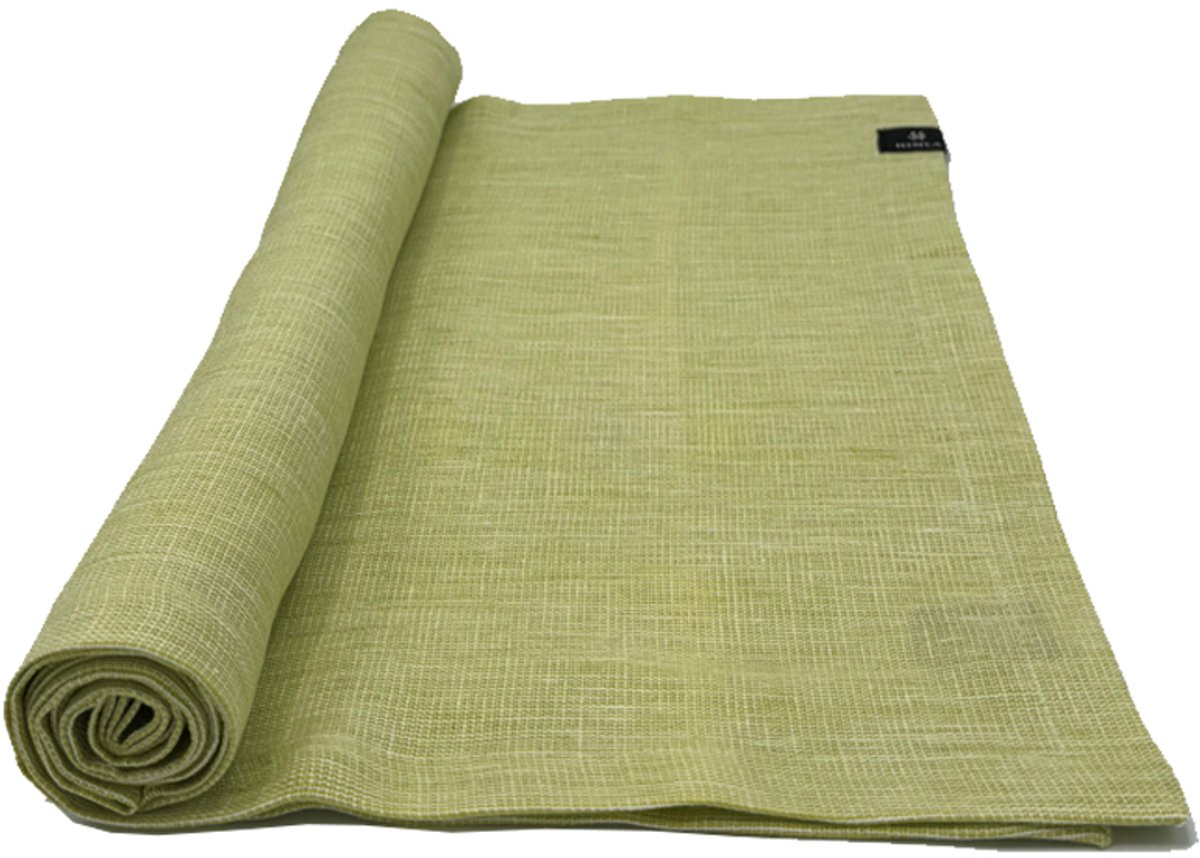 Maya tafelloper lime/white 40 x 140 - set van 3