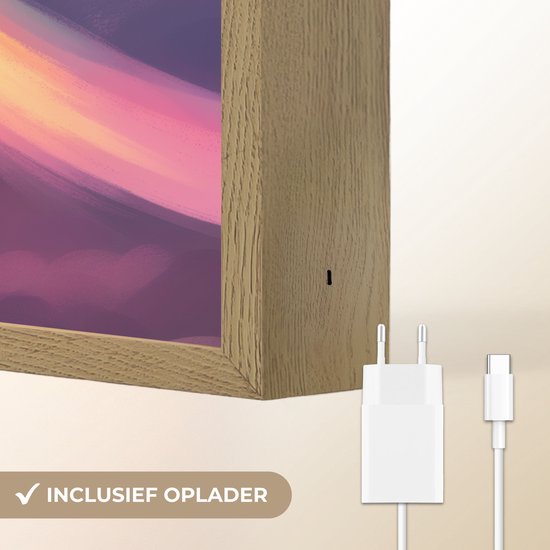 Nachtlampje 30x40 cm - Kinder lamp - Ster - Gezichtje - Lichtgevend - Tafellamp kinderkamer draadloos - Slaapkamer lampje - Bedlamp kinderen - Kinderlampje - Wandlamp babykamer - Nachtlampjes van Merkloos — afbeelding 5