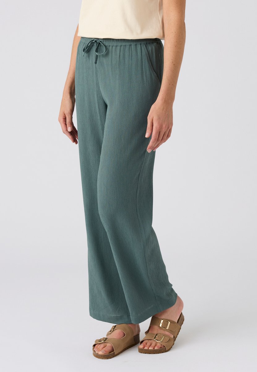 Damart - Broek crêpe pull-on - Dames - Groen - 38