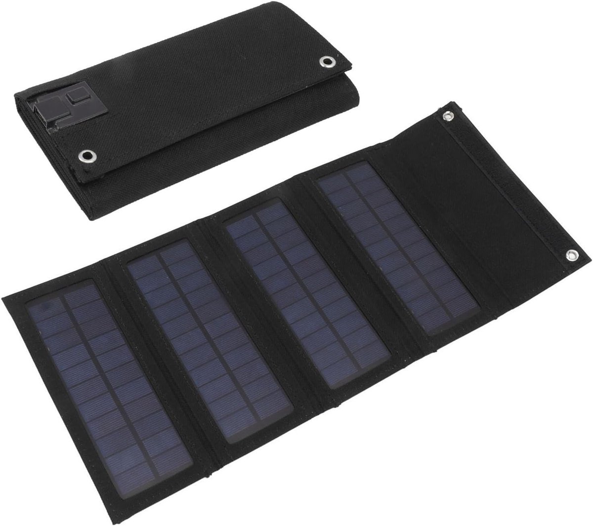 Zonnepaneel Oplader - Draagbare Energie - Buiten Activiteiten - Opvouwbaar Ontwerp - 40W 1 USB - Zwart