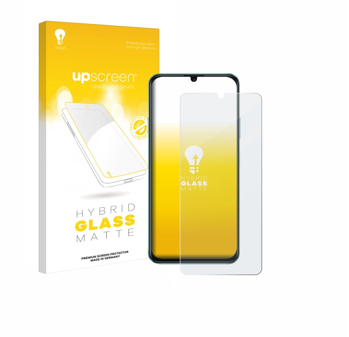 upscreen - Screenprotector voor Huawei Enjoy 70 - Folie Beschermfolie Beschermglas matte