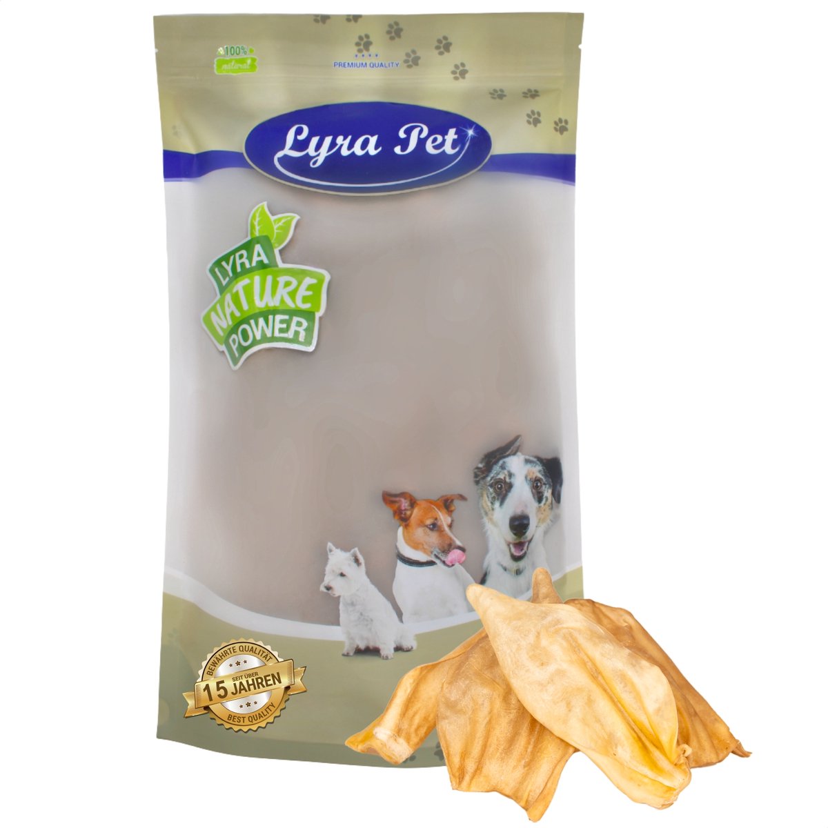 100 st. Lyra Pet® Runderoren ca. 2 kg