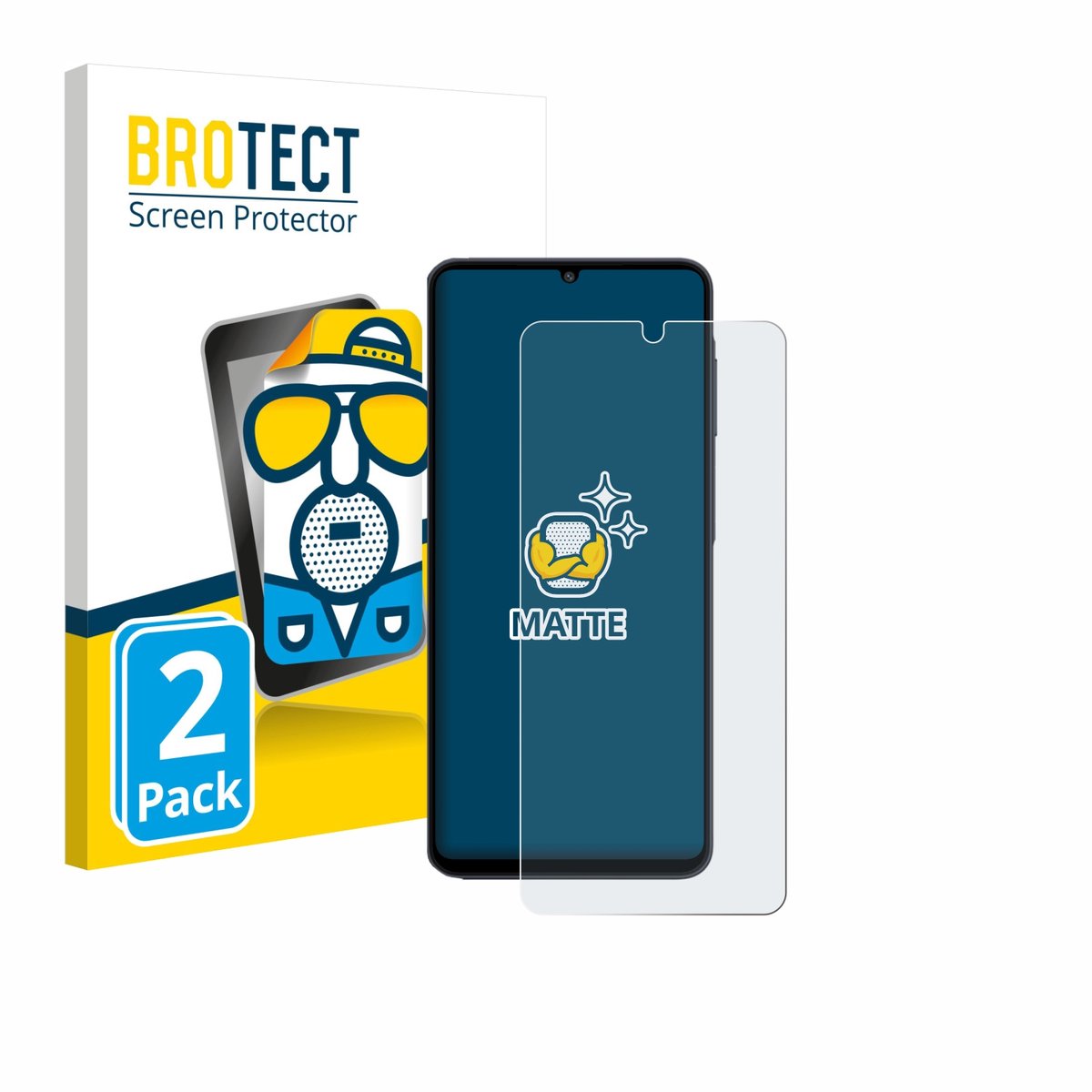 BROTECT - Screenprotector voor Samsung Galaxy M07 - Folie Beschermfolie matte 2 Stuks