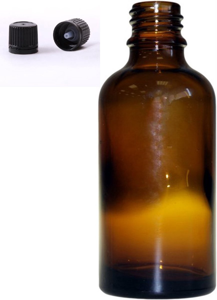 Glazen Druppelflesjes Met Druppeldop 100ml - Bruin - 5 Stuks - Druppelaar - Druppeldop - Aromatherapie