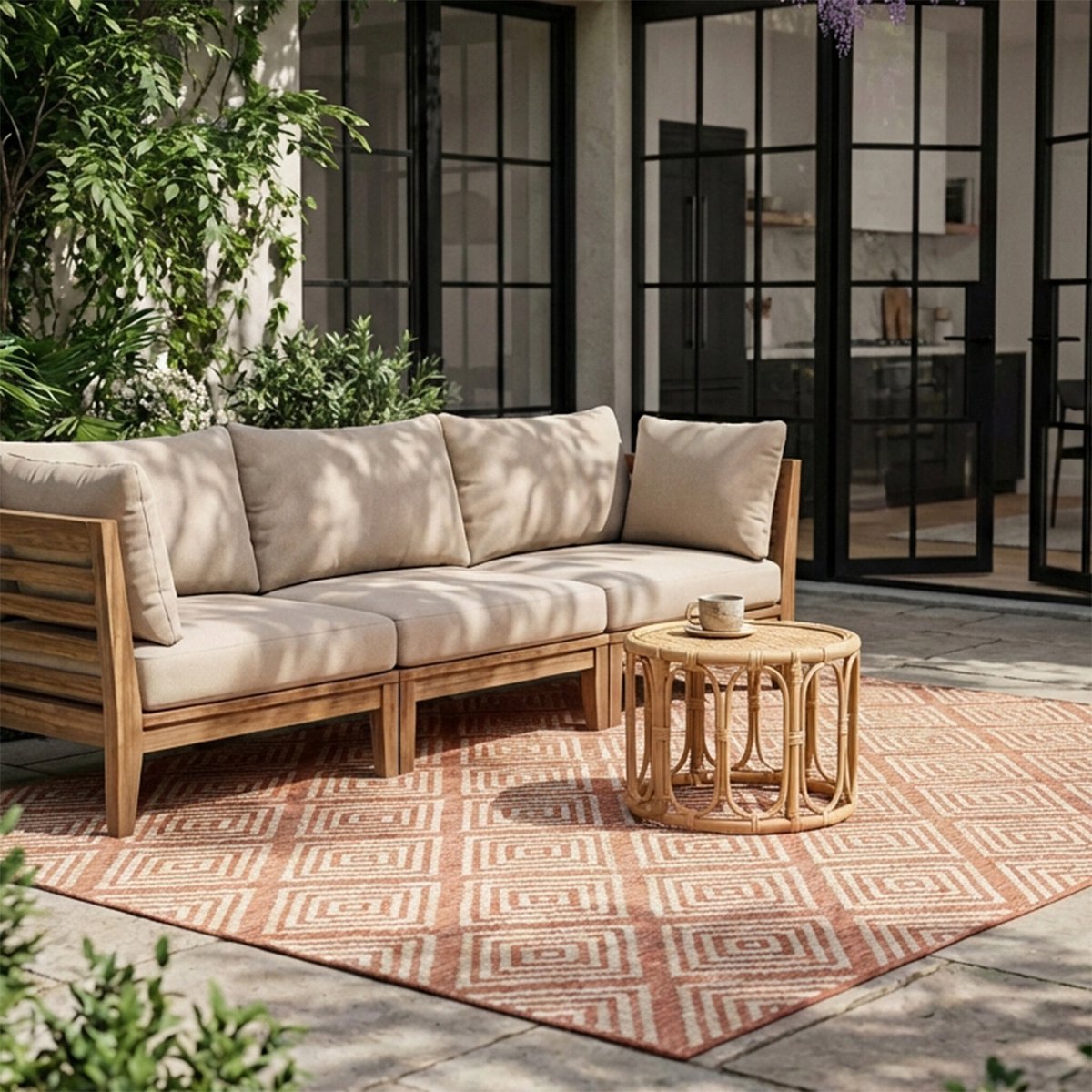 Fraai Buitenkleed - Brava Terracotta - 240x330cm