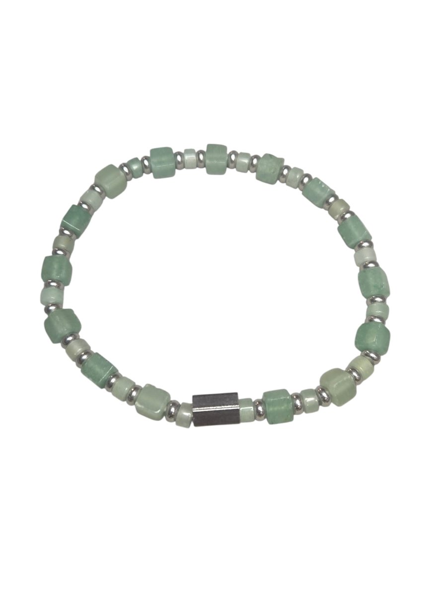 Groene aventurijn armband.