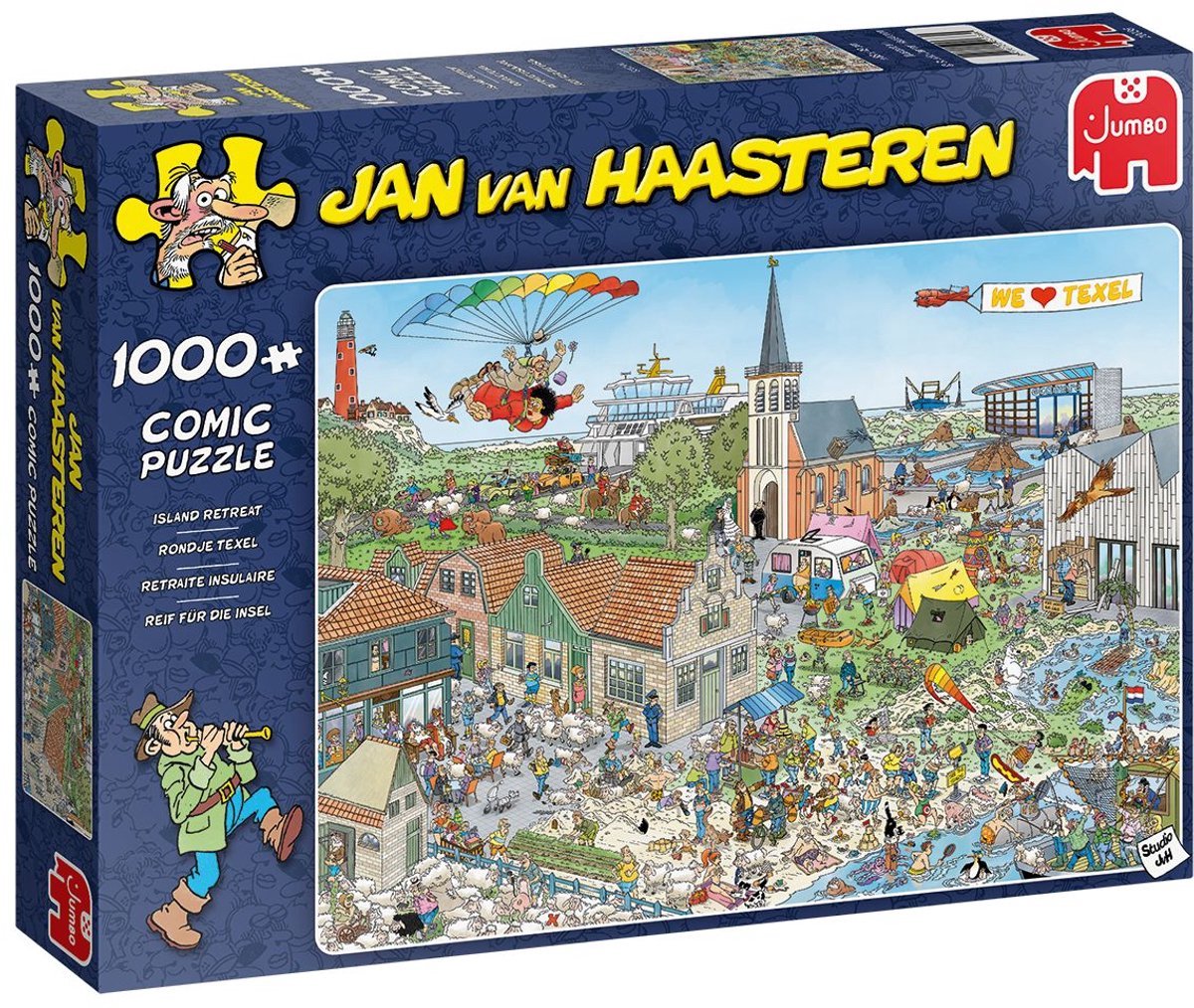 Jan van Haasteren - Rondje Texel - 1000 stukjes puzzel - Legpuzzel — afbeelding 11