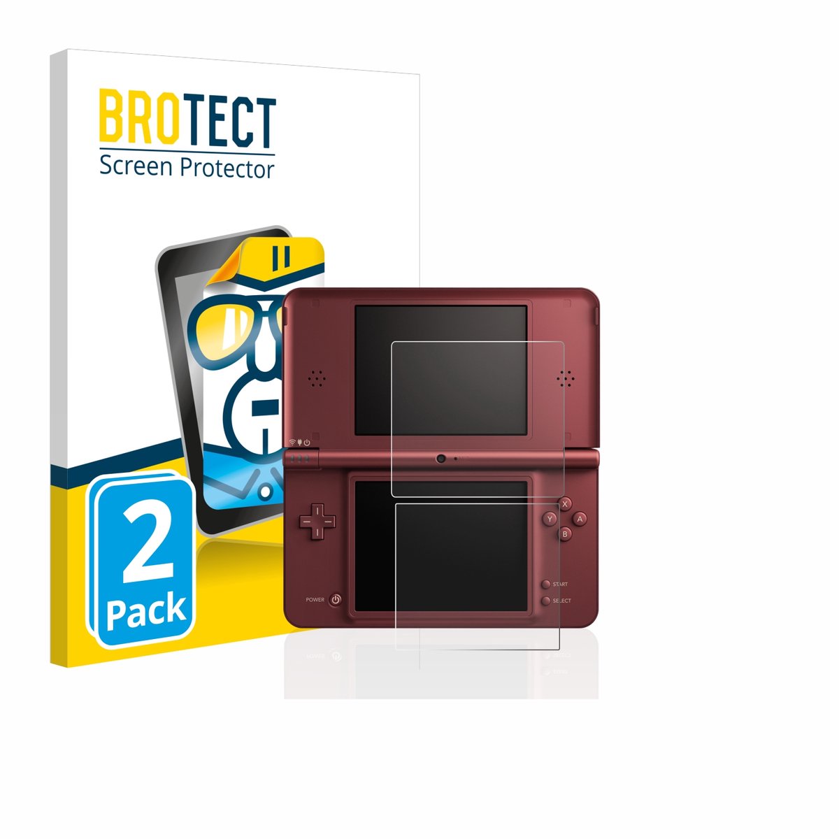 BROTECT - Screenprotector voor Nintendo DSi XL - Folie Beschermfolie transparant 2 Stuks