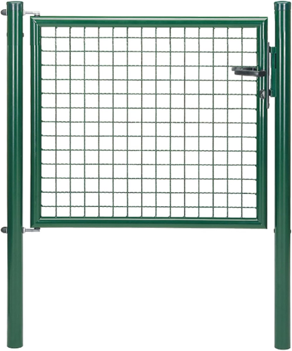 Tuinpoort Enkele Poort - Hekwerk Poort - Afsluiten Tuin - Staal Kunststof Gecoat - 100x75c