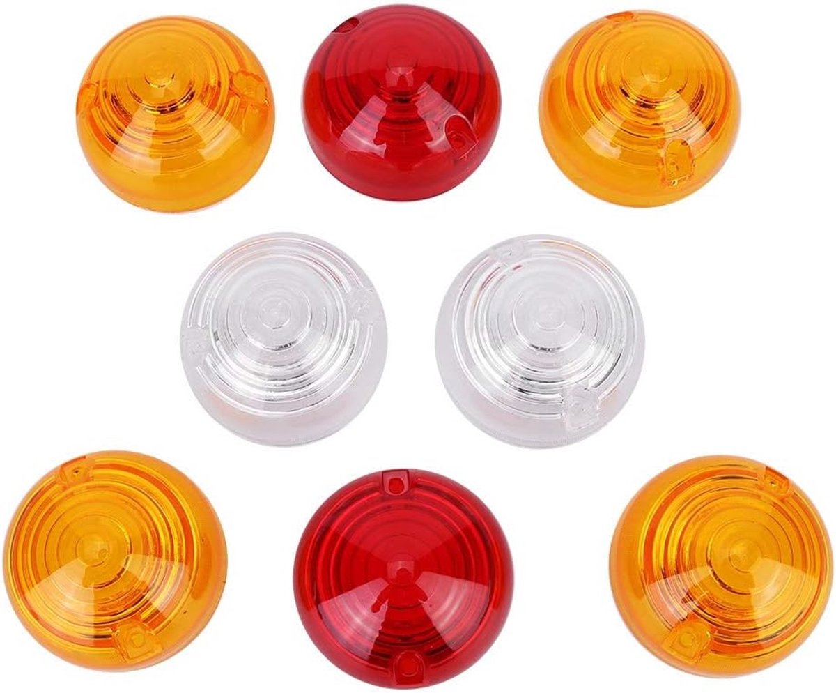 Achterlicht Lens - Indicator Lamp - Voertuig Verlichting - Set van 8 Stuks - Populaire Kleur