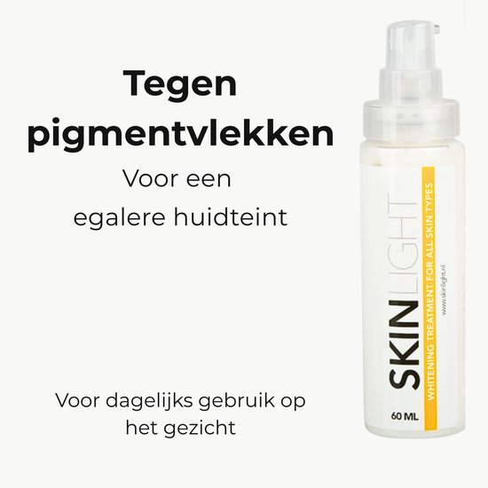 Skinlight Anti Pigment Creme - Melasma Creme - Hyperpigmentatie - Pigmentvlekken Verminderen - Ouderdomsvlekken - Brightening Cream - 60 ml