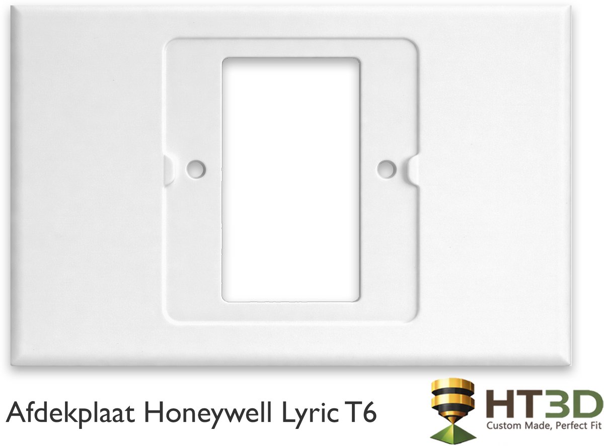 Afdekplaat Honeywell Lyric T6 - Wit - Honeywell Lyric Thermostaat - Kamerthermostaat - Thermostaat - Muurplaat - Afdekraam - Grondplaat - Houder - HT3D