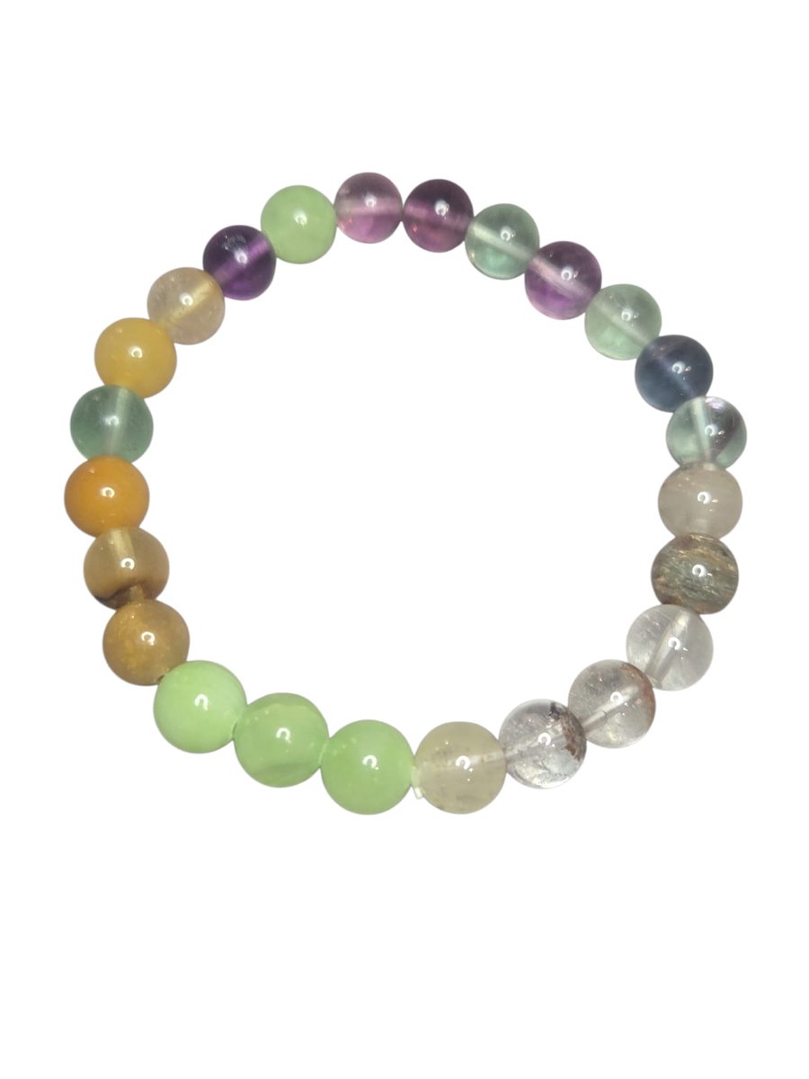 gekleurde agaat armband.