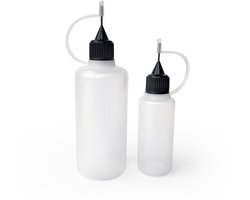 AMMO by Mig Jimenez Hobbyverf - MIG 8265 Plastic Knijpflessen met Naalddop - 1x 60ml en 1x 20ml Verf flesje - 1x60, 1x20 ml