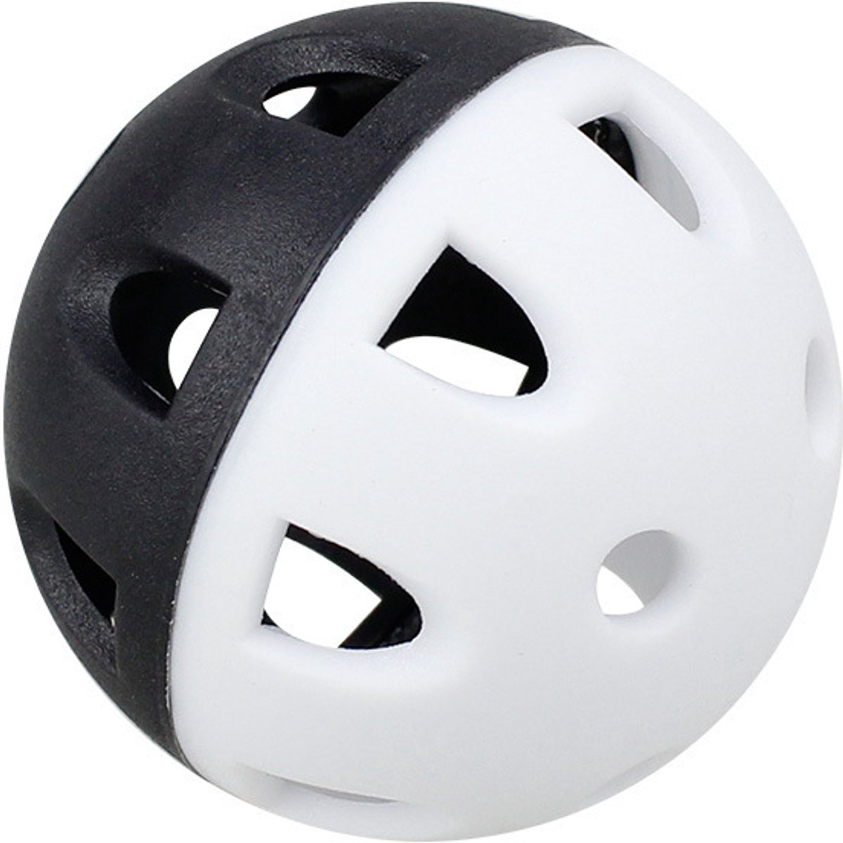 15-pack-42 mm ultrasoft 24-holes bal - tweekleurige golfhoefijzerbal - oefenbal voor de golfswing - geperforeerde speelbal - geschikt voor zowel binnen- als buitengebruik
