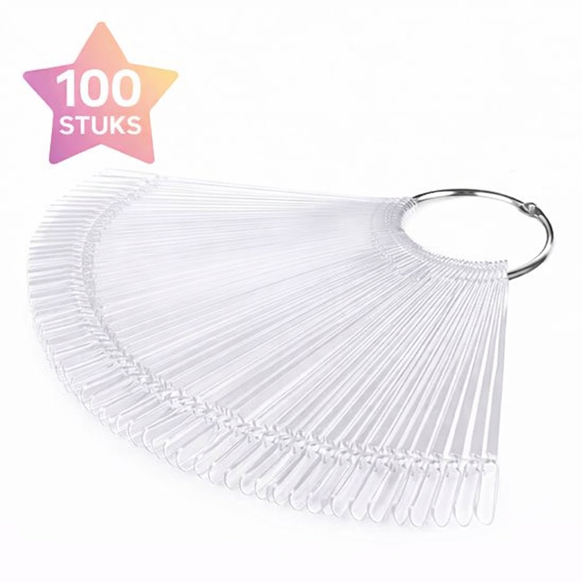 Nifkos - Nagel Display Ring Waaier - 100 stuks - Nail Art Display Set
