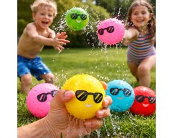 Eddy Toys Water Sponge Ball Set - 3 Duikballen van Kunststof - Diameter 6,5 cm - 53 Gram per Bal - Waterspeelgoed voor Zomerplezier - Geschikt vanaf 3 Jaar - Meerkleurig, Groen en Roze