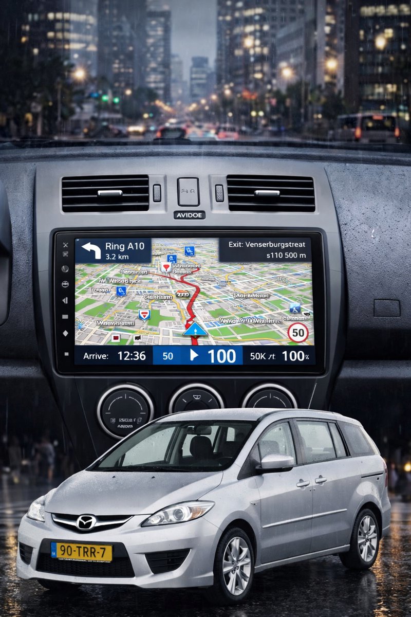 ADIVOX T2 9 inch geschikt voor Mazda 5 2010-2016 Android 15 CarPlay/Auto/Wifi/RDS/DSP/5G/DAB+