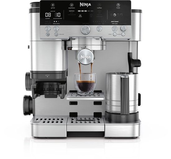 Ninja Luxe Café Premier 3-in-1 Espressomachine en Filterkoffiezetapparaat met Melkopschuimer - ES601EU