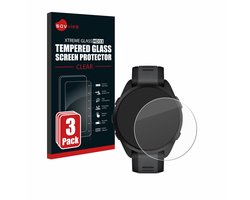Savvies - Glas Screenprotector voor Garmin Forerunner 165 / 165 Music - Gehard Beschermglas 9H 3 Stuks