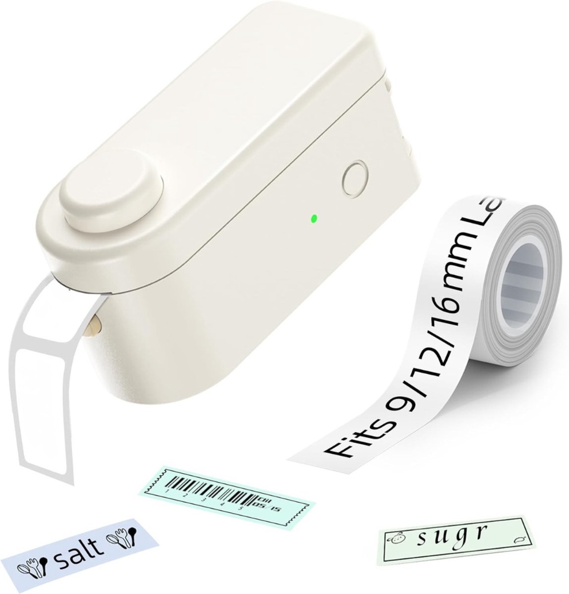 REN® Labelmaker - Labelprinter - Label Maker - Wit - 10cm x 5cm x 4cm