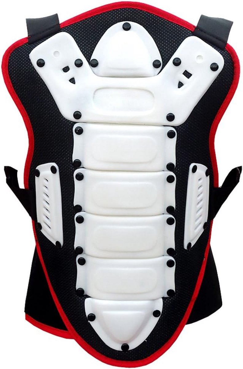 Kinder Rugbeschermer Ski Snowboard Motocross Quad Rijden Bescherming Wit