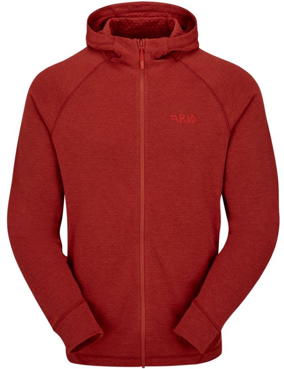 Nexus Hoody Fleece Heren Tuscan Rood