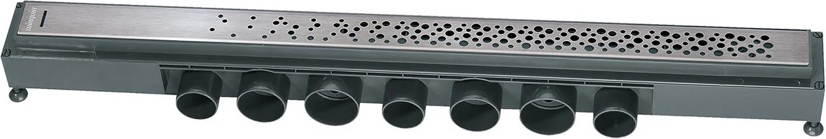 Italiaanse Douchegoot RVS Afvoerborrelbreedte 800 mm met Sodar Rooster