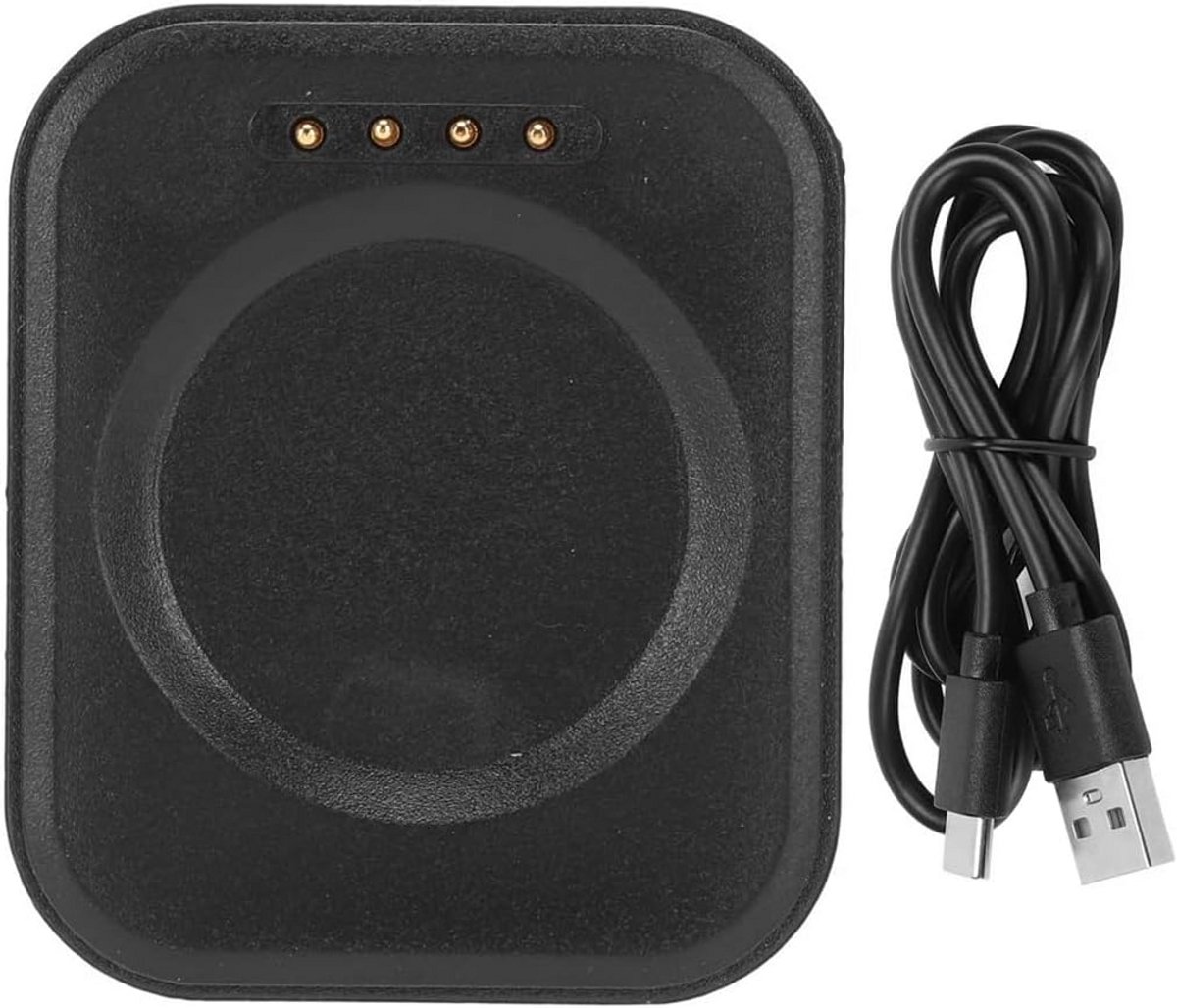 Draadloze Oplader voor Smartwatch USB Magnetisch Oplaadstation Dock Zwart