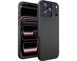 Hoesje - geschikt voor iPhone 17 Pro Max - Zwart - Hoes - Siliconen Case Cover