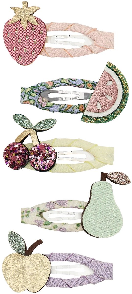 Mimi & Lula - 5-pack Fruit Salad haarclipjes